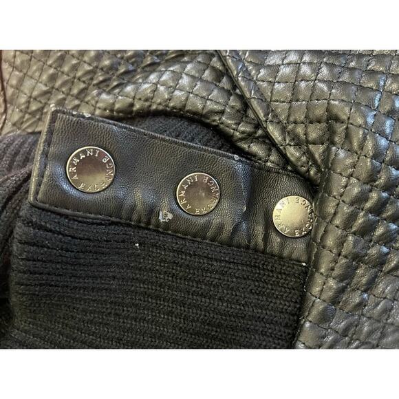 Armani Exchange leather jacket size large, has some damage as shown in pics - Picture 16 of 16